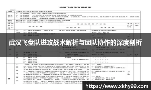 武汉飞盘队进攻战术解析与团队协作的深度剖析