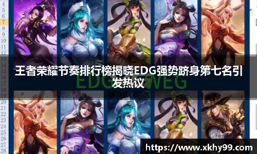 王者荣耀节奏排行榜揭晓EDG强势跻身第七名引发热议